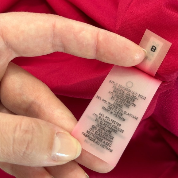 Elie Tahari Cailyn Pink Sheath Sleeveless Dress Size 14 - Picture 14 of 14